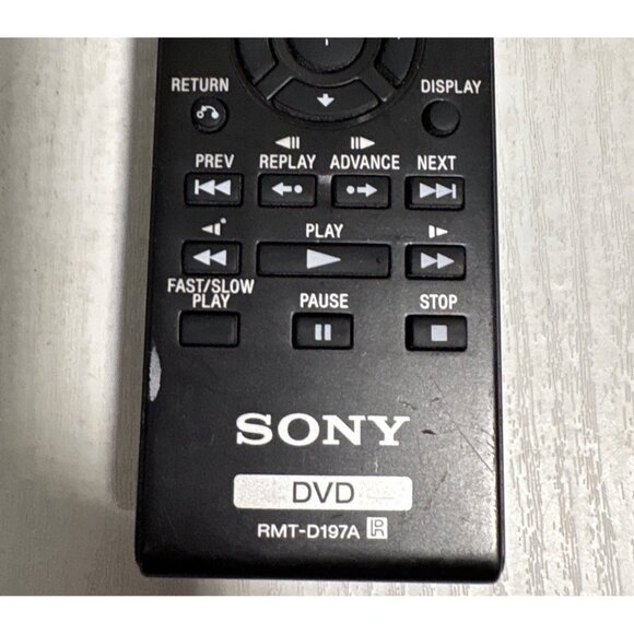 Sony RMT-D197A DVD Remote Control Black Abs Plastic Replacement - Picture 6 of 6